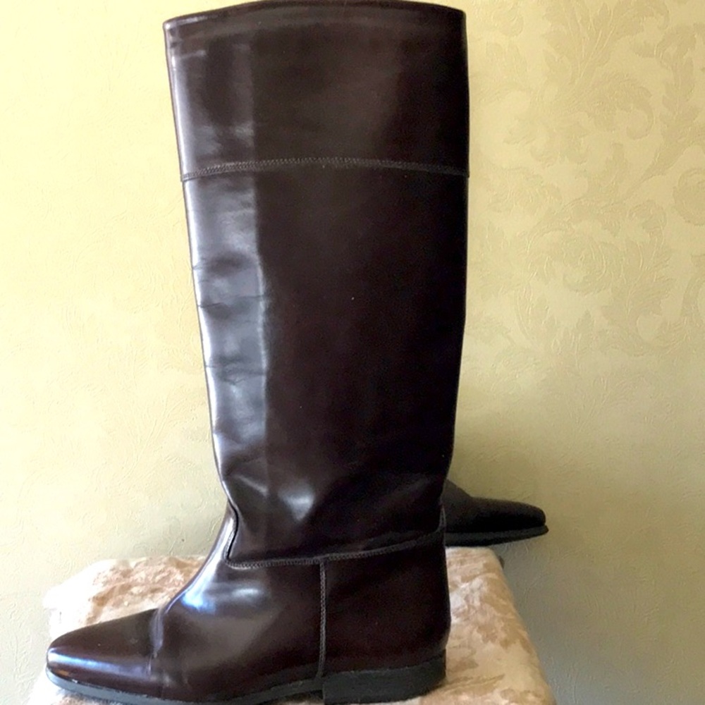 Brown Leather Riding Boots